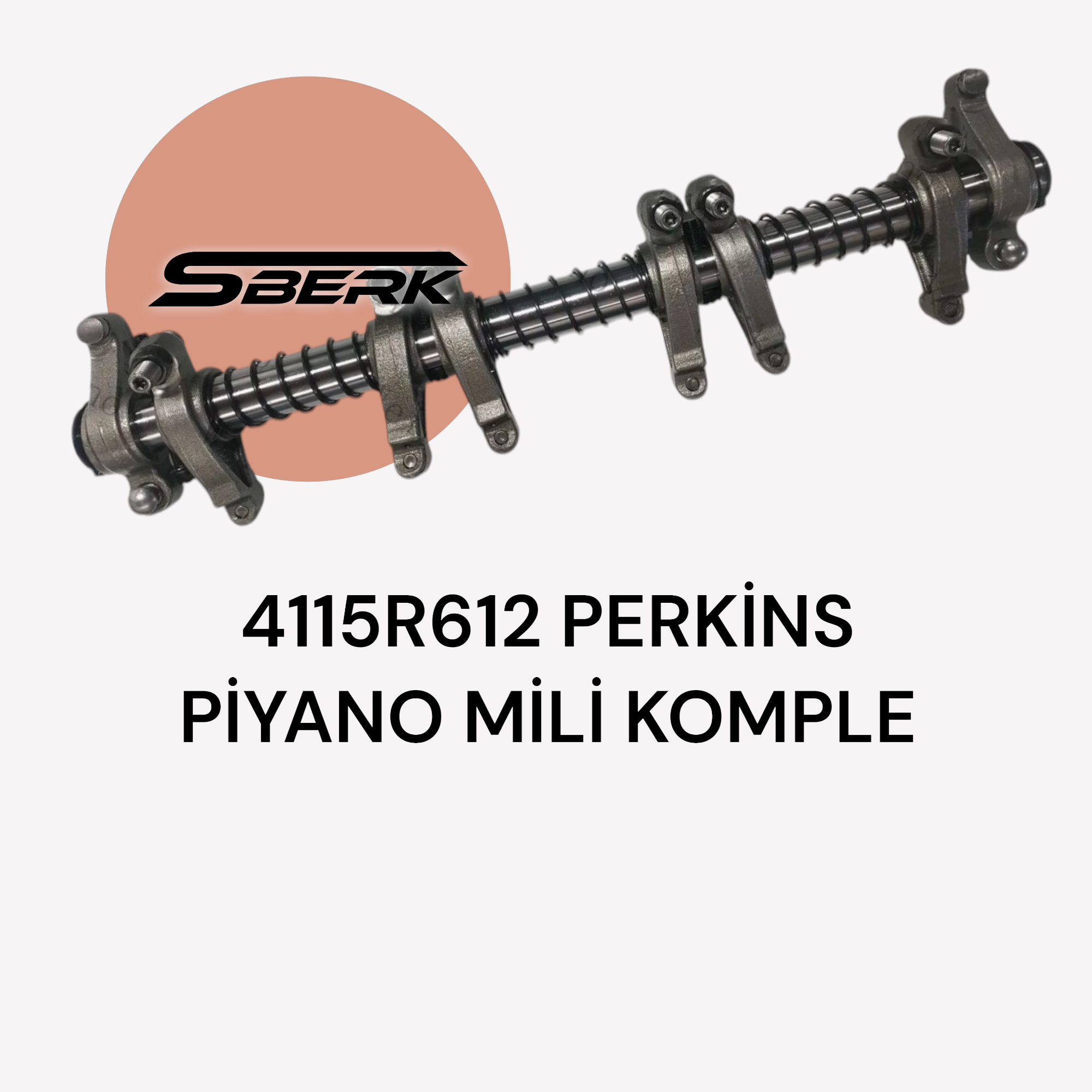 4115R612 PERKİNS KÜLBÜRATÖR PİYANO MİLİ KOMPLE (ROCKER SHAFT ASSY)